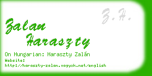 zalan haraszty business card
